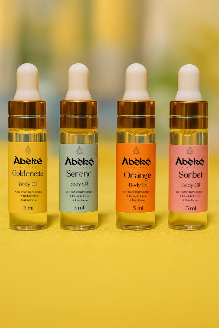 Àbẹ̀kẹ́ Skincare Body Oil Discovery Set