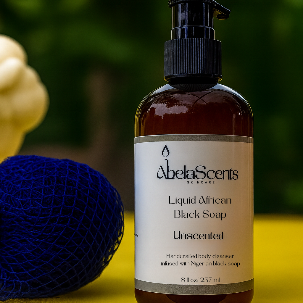 Unscented Liquid African Black Soap